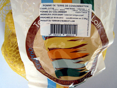 Pomme de terre Charlotte Cat 1 Cal 35-55 La Ferme du Colombier