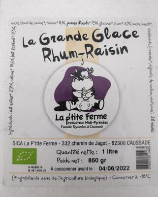 Glace rhum raisin