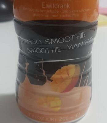 Smoothie mangue boisson hyper protéinée front packaging