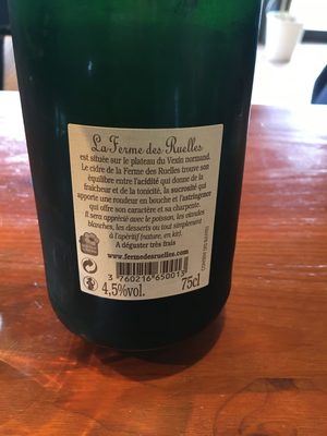 Cidre traditionnel front packaging