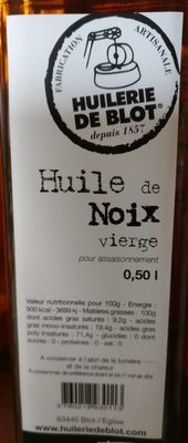 Huile de noix vierge