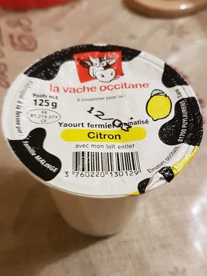 Yaourt fermier citron