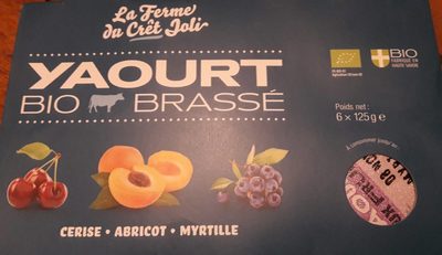 Yaourts Fruits Cerise Abricot Myrtille