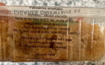 Cigares orientaux x4 front packaging