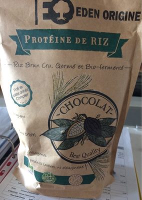 Protéine de riz front packaging