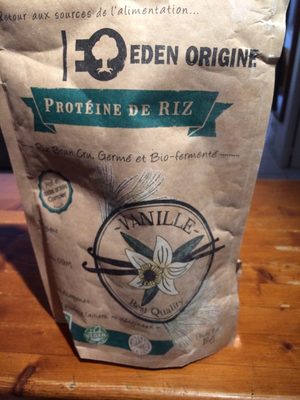 Proteine de riz vanille front packaging