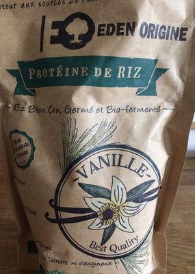 Protéine de riz vanille