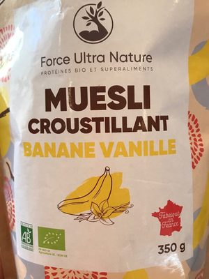 Muesli croustillant banane vanille