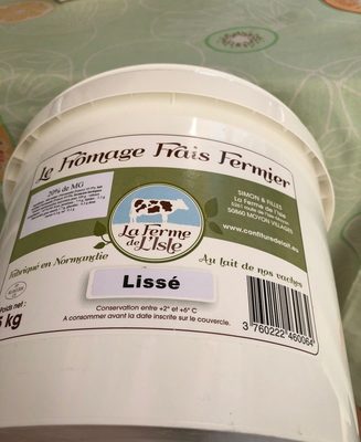 Fromage frais fermier front packaging