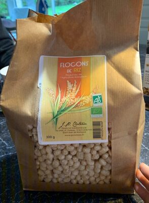 Flocons de riz nature front packaging