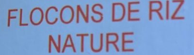 Flocons de riz nature ingredients label