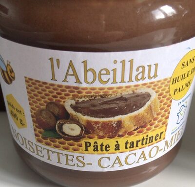 Pate a tartiner noisettes cacao miel