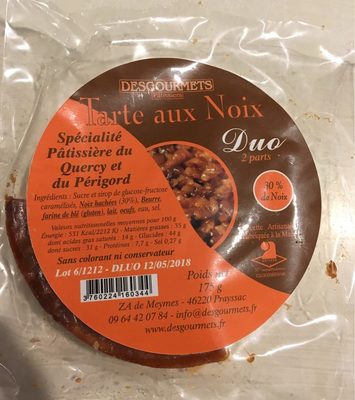 Tarte aux noix front packaging