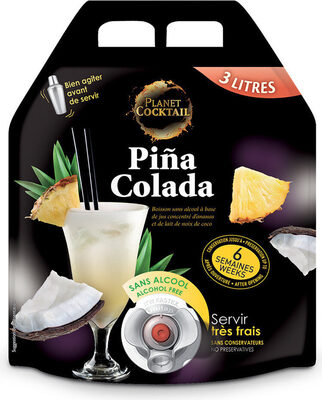 Virgin Pina Colada cocktail sans alcool Yummix