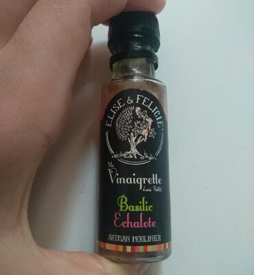 Vinaigre basilic échalote front packaging