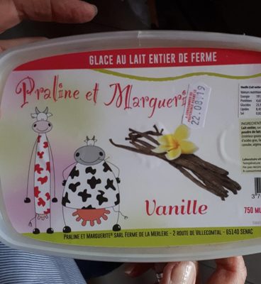Glace à la vanille front packaging