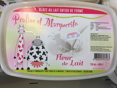 Glace fleur de lait front packaging