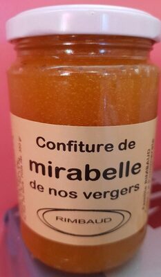 Confiture mirabelle de nos vergers front packaging