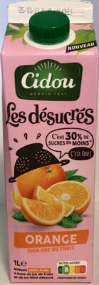 Les desucres orange front packaging