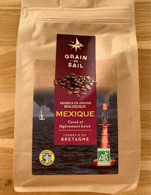 Arabica en grains biologique Mexique front packaging
