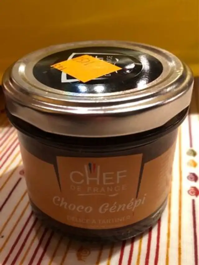 Choco génépi - a tartiner front packaging