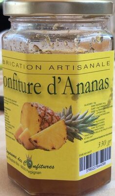 Confiture d’ananas front packaging