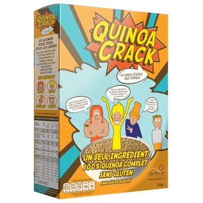 Quinoa crack front packaging