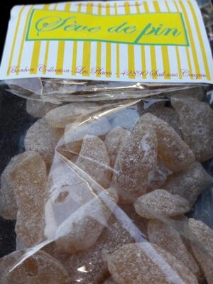 Bonbons au miel et seve de pin front packaging