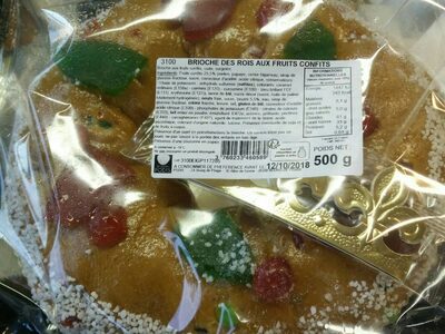 Brioche des rois aux fruits confits