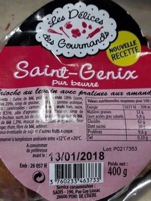 Saint Genix pur beurre