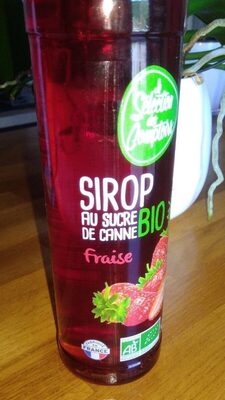 Sirop de fraises au sucre de canne bio