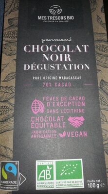Chocolat noir dégustation 70%