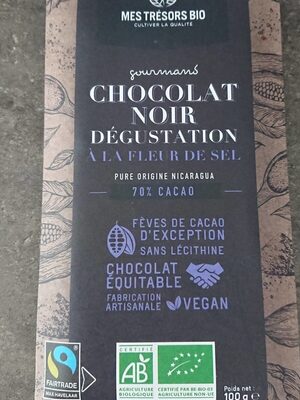 Chocolat noir dégustation à la fleur de sel