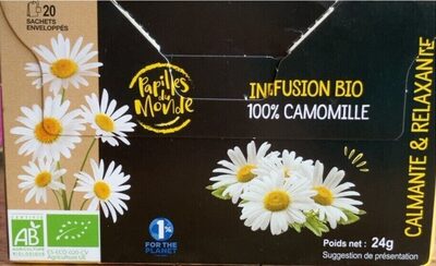 Infusion bio 100% camomille front packaging