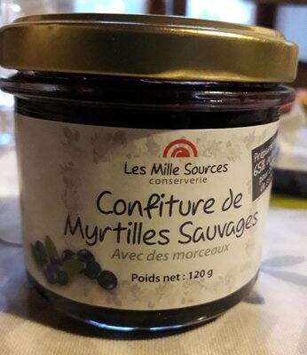 Confiture de myrtilles  sauvages