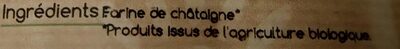 Farine de châtaignes ingredients label