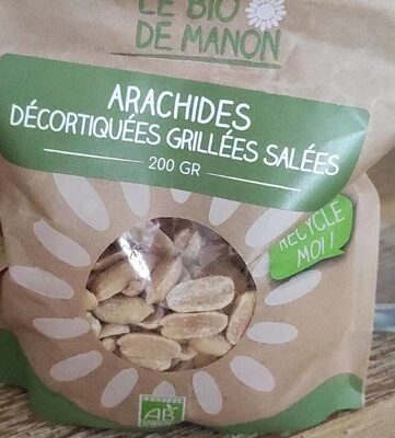 Arachides décortiquées grillées salées