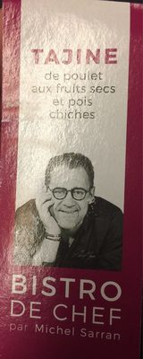 Tajine de poulet aux fruits secs et pois chiches front packaging
