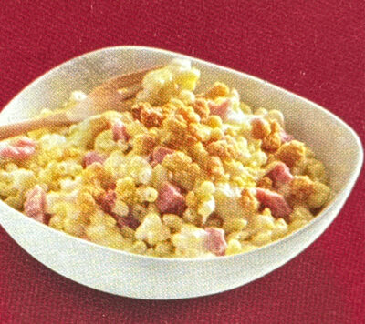 Coquilettes au jambon, gruyère et comté