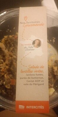 Salade de lentilles vertes