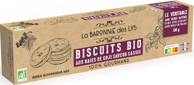 Biscuits bio aux baies de goji saveur cassis
