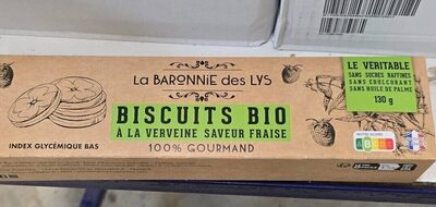Biscuit bio à la verveine saveur fraise