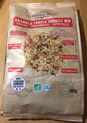 Granola fruit rougebio