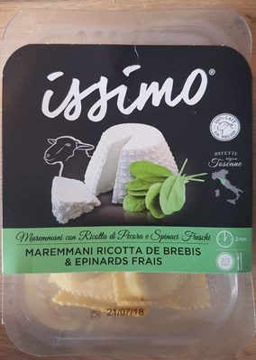 Maremmani ricotta de brebis épinards frais