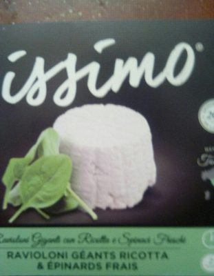 Raviolis géants ricotta et épinards frais