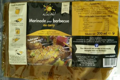 Marinade pour barbecue au curry