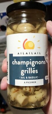 Champignons grillés ail et basilic