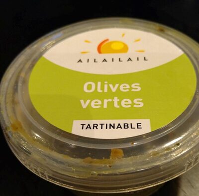 Olives vertes tartinables front packaging