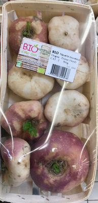 Navets nouveaux bio front packaging