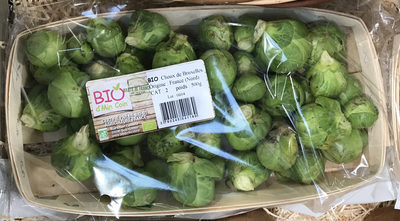 Choux de Bruxelles front packaging